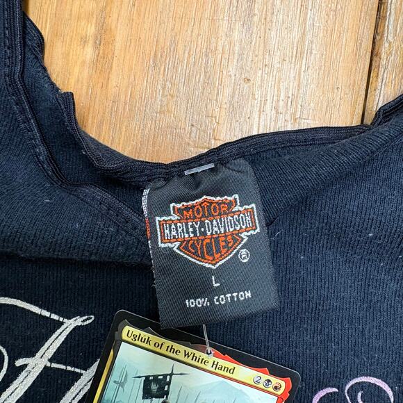 Floral Harley Davidson Tank - Picture 3 of 5